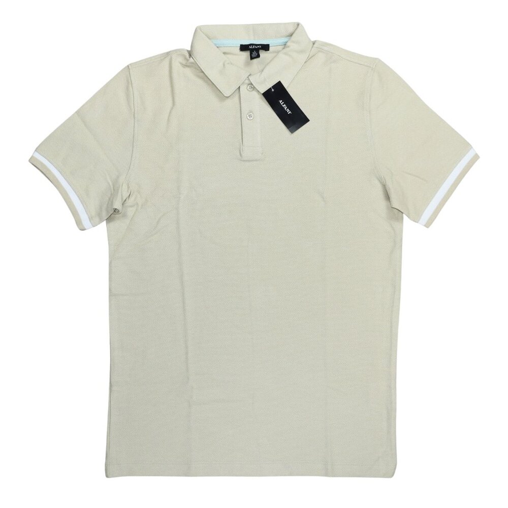 Alfani Short Sleeve Textured Mesh Knit 2-Button Men's Polo Shirt NWT Pick Size